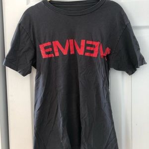 EMINEM tshirt in a charcoal grey and red